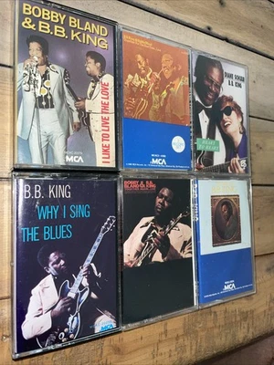 BB King 8 cassette LOT Bobby Bland Diane Schuur Best of B.B. Lonnie Pitchford - Image 1 of 4