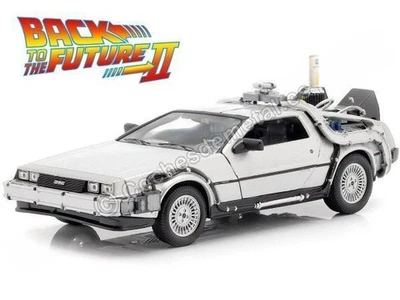 1989 DeLorean DMC 12 "Regreso al Futuro II + Mr.Power" 1:24 Welly 22441 - Imagen 1 de 4