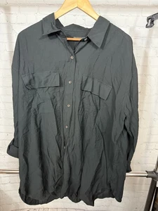 Camisa mujer banana republic abotonada. Negro. Talla XL. Nuevo con etiquetas - Imagen 1 de 4
