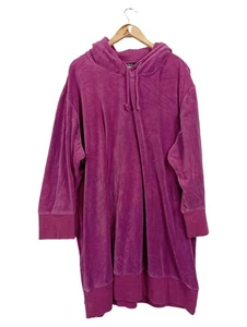 Ulla Popken Damen Kapuzenpullover Langarm Uni Pink Gr. 56 Baumwolle - Bild 1 von 4
