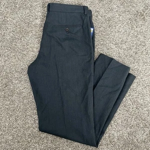 J. Pantalones Crew Bower para Hombres 33x30 Gris Carbón Ajustados Calce Recto Tweed Preppy Usados en Excelente Condición - Imagen 1 de 12