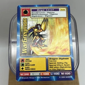 WarGreymon Tb-12 Taco Bell Promo Digi-Battle Digimon Card 2000 Bandai RARE - Picture 1 of 15