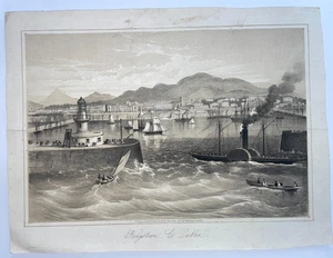 DUBLIN IRELAND 19TH CENTURY ANTIQUE ENGRAVED LITHOGRAPHIC VIEW - Picture 1 of 5
