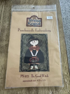 Teresa Kogut Punch needle Embroidery Pattern The Good Witch Halloween - Image 1 of 3