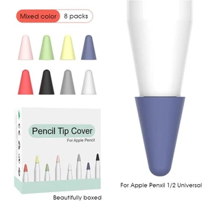 8Pack Silicone Touch Pen Nib Case Tip Cover For iPencil 1st 2nd Generation - Photo 1 sur 24