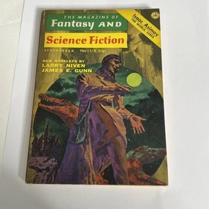 Fantasy & Science Fiction Magazine Sept 1972 Niven Gunn Goulart Digest - Imagen 1 de 5