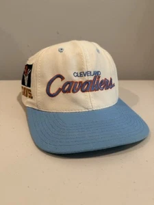 Sports Specialties Cleveland Cavaliers Cavs Snapback Script & Vintage Logo White - Picture 1 of 24