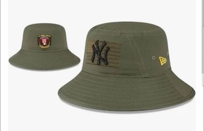 New York Yankees 2023 Día de las Fuerzas Armadas Sombrero Cubo Nuevo con Etiquetas Grande/XL Foto 1 de 4