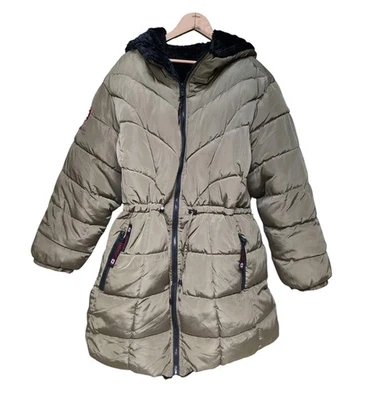 Canada Weather Gear Women's Reversible Puffer Jacket with Faux Fur - Image 1 of 4
