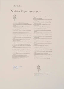 John Gardner Nicholas Vergette 1923-1974 Signed Broadside #199653 - Picture 1 of 1