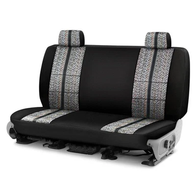 For Ford Mustang 87-93 Coverking Saddle Blanket 2nd Row Black Custom Seat Covers Foto 1 de 4