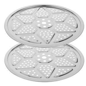  2 Pcs Steaming Rack for Pot Round Canner Stainless Steel Steamer - Picture 1 of 12