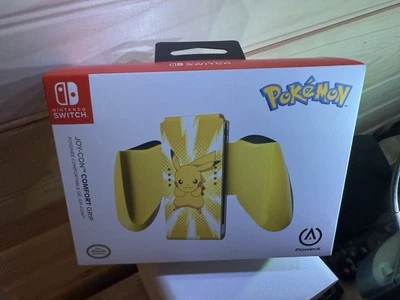 Official Nintendo Switch Joy-Con Comfort Grip Pikachu Yellow Edition Sealed - Image 1 of 4