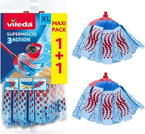Supermocio 3Action XL Wischmop Nachfüller, 2er Pack Supermocio 3 Action Wischkopf Ersatz - Bild 1 von 12