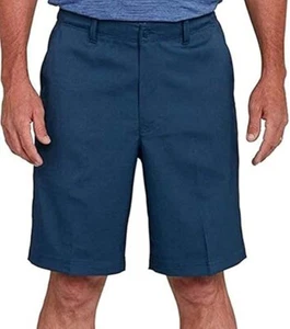 NWT Pebble Beach Mens Dry Luxe Flat Front Golf Shorts NAVY Sz 32 - Picture 1 of 2
