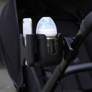 Baby Stroller Water Cup Holder With Phone Holder Baby Stroller Bottle Rack - Picture 1 of 14