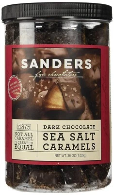 Карамель Sanders Dark Chocolate Sea Salt - 36 унций (2,25 фунта) - Изображение 1 из 4