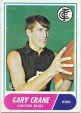 1969 Scanlens (15) Gary CRANE Carlton (Rookie Card)