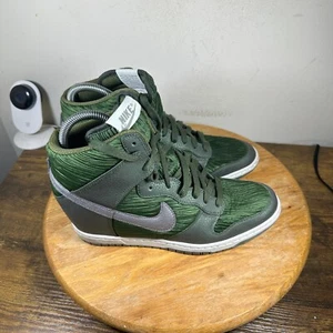 Nike Dunk Sky Hi Carbon Green Damengröße 10 Keilabsatz Turnschuhe 528899-302 - Bild 1 von 8