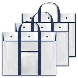 3 Pack Large Poster Storage Bag (31.5"×25.5") Bulletin Board Holder Art Portf... - Picture 1 of 7