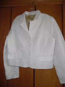 Neu mit Etikett Old Blazer marineblau elfenbeinfarben cremefarben Wirbel (Größe XL) - Bild 1 von 3