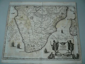 Aethiopia Inferior, South Africa, anno 1646, Merian M. Coppermap, ORIGINAL - Picture 1 of 1