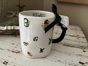 Rae Dunn Harry Potter Hogwarts Mug Four Houses Gryffindor Slytherin NEW - Picture 1 of 7