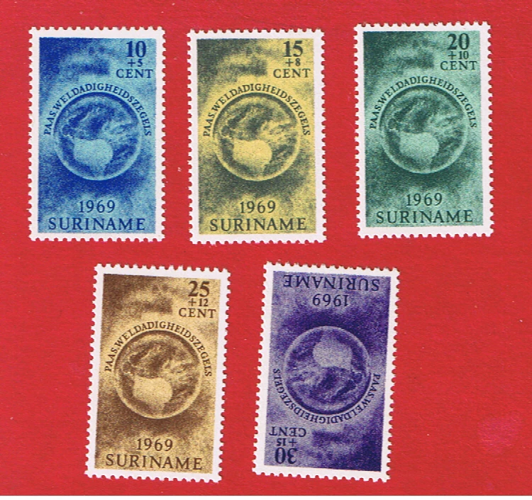 Surinam #B152-B156  MNH OG   Semi-Postal  w/129a  Free S/H - Image 1 of 1