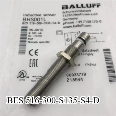1PCS NEW FOR BALLUFF Proximity Sensor Switch BES 516-300-S135-S4-D Fast Delivery - Image 1 of 3