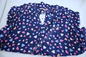 NEW Woman Within Heart Women's 3/4 Sleeve Pullover Top Size 22/24 1X - Picture 1 of 9