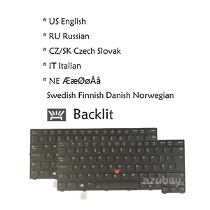 US RU CZ SK ITA NE Laptop Tastatur für Lenovo Thinkpad X13 Gen 2 / Gen 3, Hintergrundbeleuchtung - Bild 1 von 9