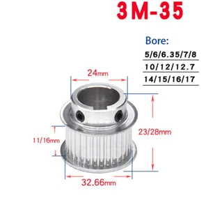 Rueda síncrona de polea HTD3M 35T diámetro clave para impresora 3D de correa de 10/15 mm CNC - Imagen 1 de 1