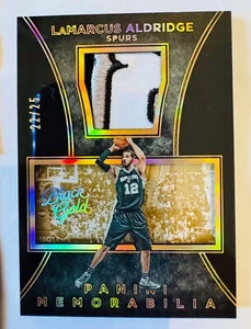 LaMarcus Aldridge 2015-16 Panini Black Gold Game Used Patch /25 - Picture 1 of 1