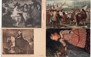 Lot 4 CPA post card ESPANA SPAIN ESPAGNE MADRID MUSEO DEL PRADO VELAZQUEZ - Picture 1 of 1