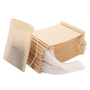300 Stück Einweg Teebeutel für Loseblätter Tee Kaffee Gewürz Kräuter Filtertüten - Bild 1 von 7