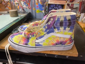Vans Sk8-Hi Cónico Lavado Tie Dye Blanco Verdadero Talla EE. UU. 10 Hombres Nuevo VN0A4U1619X - Imagen 1 de 12