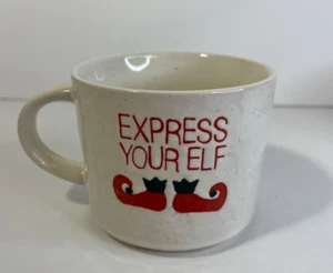 Crate & Barrel Express Your Elf Christmas Mugs - Set of 3 - Picture 1 of 7