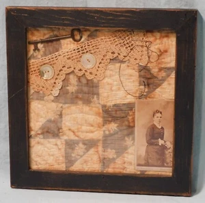 Campionatore trapuntato vintage/antico fatto a mano, incorniciato, #3 di 4 - Foto 1 di 6