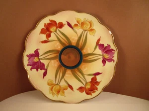 Vintage Haviland W A Pickard China Hand Painted Dessert Salad Plate Flowers - Picture 1 of 11