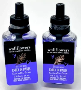 Bath Body Works LAVENDER LUX Emily Paris Wallflower refill plug in Bulbs 2 pack - Picture 1 of 2