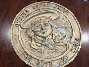 BUSTER BROWN SHOES For Boys and Girls Old Store Display Advertising Raised Sign - Picture 1 of 10