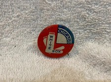 VINTAGE 1940's Chicago White Sox American Nut & Chocolate Pinback, LOOK-NICE!