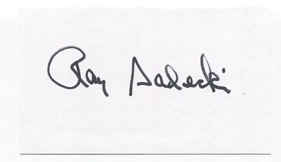 Ray Sadecki Signed 3x5 Index Card Autographed Baseball 1964 St Louis Cardinals - Image 1 of 2