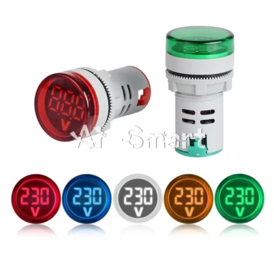 DC 6-100V Digitalanzeige Spannungsmesser Volttester 22MM Mini LED Voltmeter Neu - Bild 1 von 4