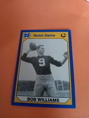 1990 Collegiate Collection Notre Dame #131 Bob Williams Fighting Irish Card  - Image 1 of 2
