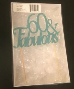 NEW 60th Birthday Cake Topper - Fabulous 60s NEW NWT A03 - Picture 1 of 1