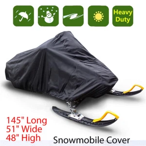 New Universal Waterproof Dustproof Snowmobile Sled Storage Cover 145x51x48" - Picture 1 of 7