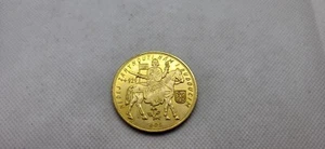 10 DUKATU - CZECHIA- SLOVAKIA - 1933 - GOLD COLOR RESTRIKED COIN-N5 - Picture 1 of 4