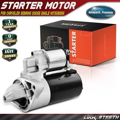 Motor De Arranque para Chrysler Sebring Dodge Eagle Mitsubishi 2.0L 1.1kW 12V CW 8T Foto 1 de 4