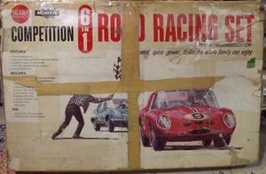 STROMBECKER 1:32, 1964 SEARS / ALLSTATE 6 in 1 SLOT CAR SET - Picture 1 of 3